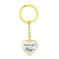 Mixed Girl Magic Keychain, Biracial Pride Heart Keychain