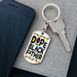 Dope Black Father Keychain, Father's Day Gift, Black Pride Keychain