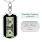 Harriet Tubman Twenty Dollar Bill Keychain, Black History Keychain, Black American Heroes