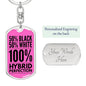Mixed Girl Magic Keychain, Biracial Pride Heart Keychain