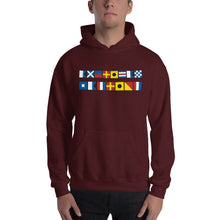 Load image into Gallery viewer, American Patriot In Signal Flags Graphic Cozy Hooded Sweatshirt