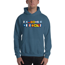 Load image into Gallery viewer, American Patriot In Signal Flags Graphic Cozy Hooded Sweatshirt