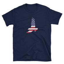 Load image into Gallery viewer, American Flag Eagle Soaring Unisex T-Shirt