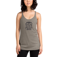 Load image into Gallery viewer, Rescued Is My Favorite Breed Women's Racerback Tank