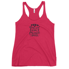 Load image into Gallery viewer, Rescued Is My Favorite Breed Women's Racerback Tank