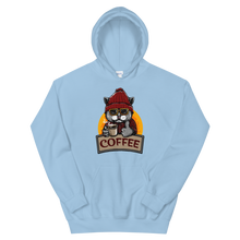 Load image into Gallery viewer, Cat With Coffee Unisex Hoodie, Funny Cat Hoodie, Coffee Hoodie, Gift For Coffee Lover
