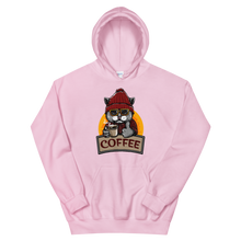 Load image into Gallery viewer, Cat With Coffee Unisex Hoodie, Funny Cat Hoodie, Coffee Hoodie, Gift For Coffee Lover