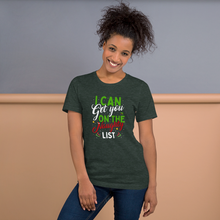 Load image into Gallery viewer, I Can Get You On The Naughty List Short-Sleeve Unisex Funny Christmas T-Shirt