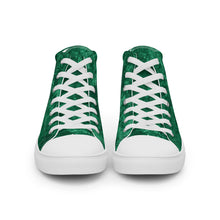 Load image into Gallery viewer, Women’s Green high top canvas shoes