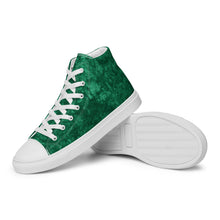 Load image into Gallery viewer, Women’s Green high top canvas shoes