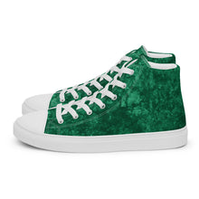 Load image into Gallery viewer, Women’s Green high top canvas shoes
