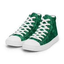 Load image into Gallery viewer, Women’s Green high top canvas shoes