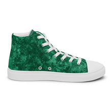 Load image into Gallery viewer, Women’s Green high top canvas shoes