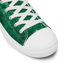 Load image into Gallery viewer, Women’s Green high top canvas shoes