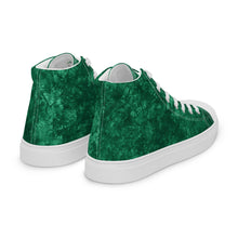 Load image into Gallery viewer, Women’s Green high top canvas shoes