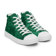 Load image into Gallery viewer, Women’s Green high top canvas shoes