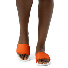Load image into Gallery viewer, Women's Orange slides, Orange Sandals, Orange Flip Flops