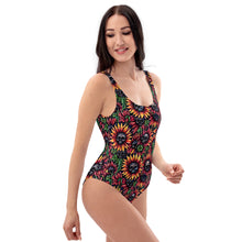 Load image into Gallery viewer, Sunflower Skulls One-Piece Swimsuit