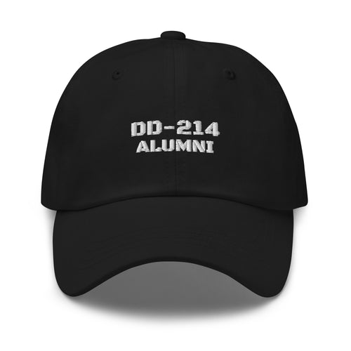 DD-214 Alumni Dad hat, Gift for Veterans, Military Pride Cap