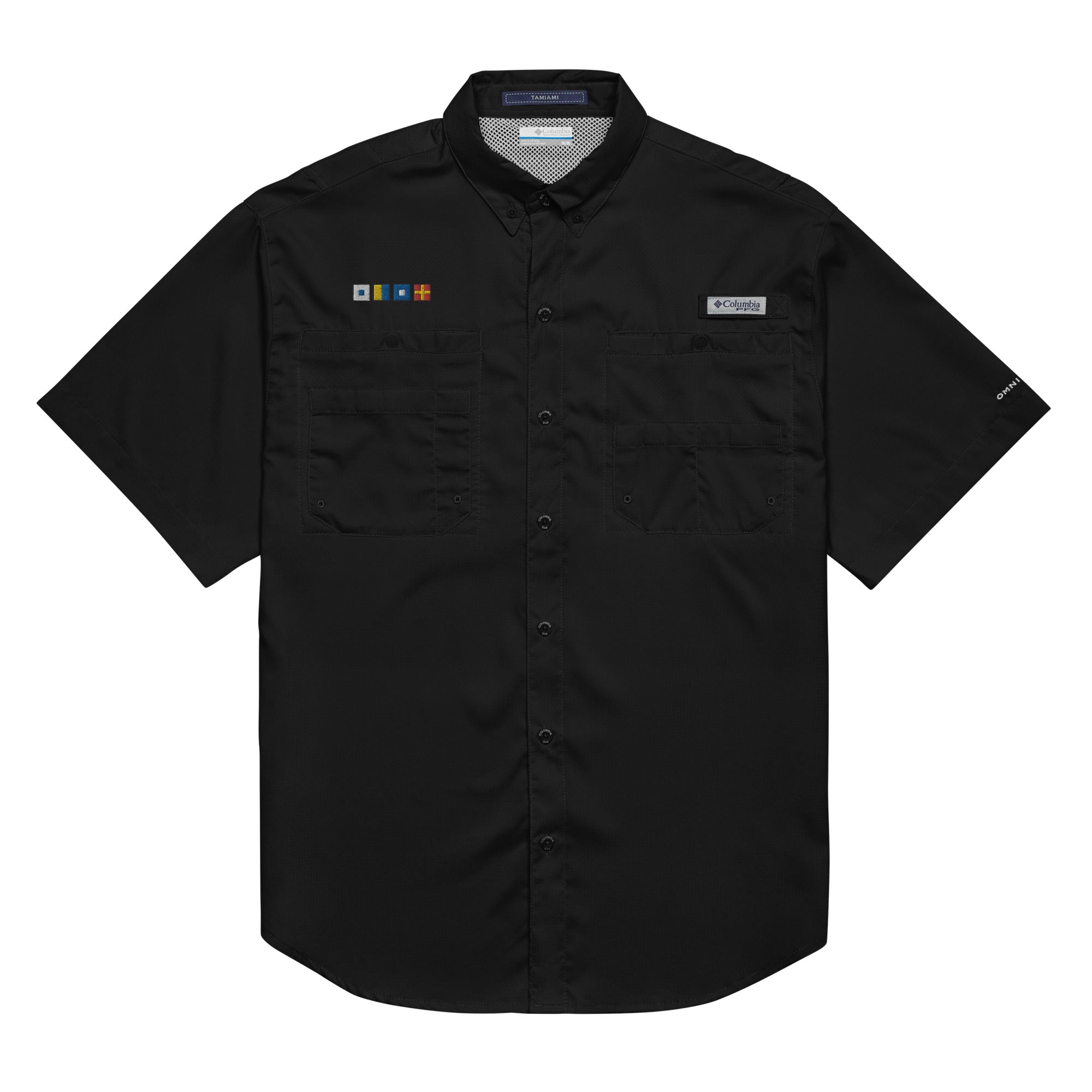 ★★Columbia★★ SLLABEL BIG POCKET DENIM SS SHIRTS BLACK DE NEW: Men's Columbia short sleeve button shirt – Ruthless