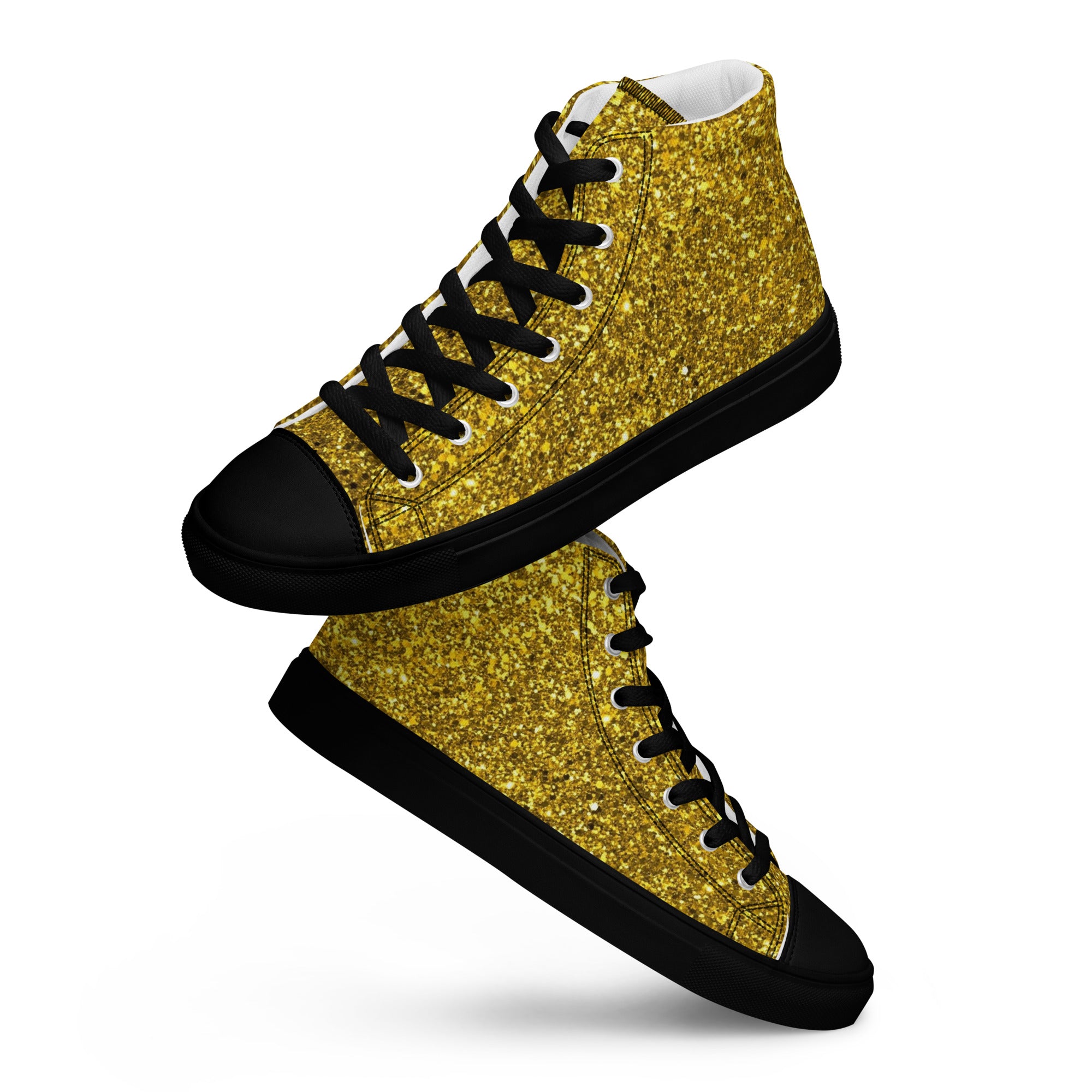 スニーカー Golden  Black Leather Glitter Sneakers Hot Sale Golden Sneakers Men Women Brand Luxury Designer