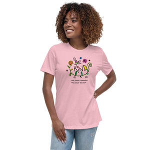 Women's Relaxed T-Shirt, Be Kind...and remember the senior discount, Senior Birthday Tee