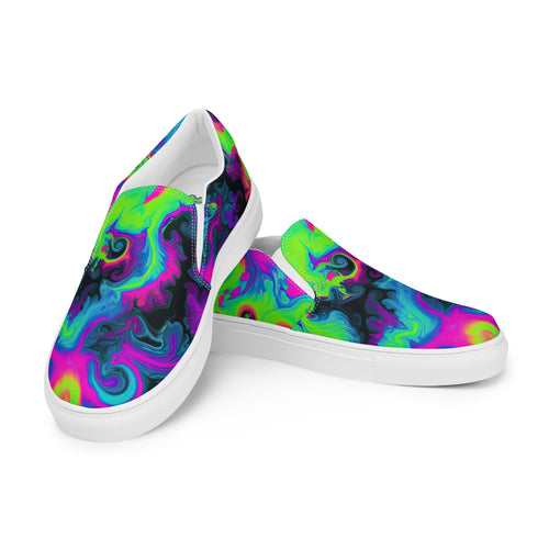 Tie Dye Women’s slip-on canvas shoes