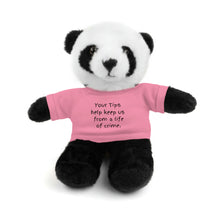 Load image into Gallery viewer, Tip Jar Stuffed Animals with Tee, Cute Tip Jar Sign, Funny Tip Jar Sign