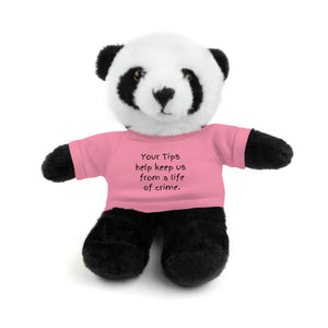 Tip Jar Stuffed Animals with Tee, Cute Tip Jar Sign, Funny Tip Jar Sign