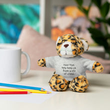 Load image into Gallery viewer, Tip Jar Stuffed Animals with Tee, Cute Tip Jar Sign, Funny Tip Jar Sign