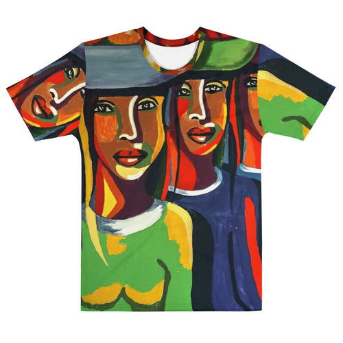 African Art Print Men's T-shirt, Ethnic Designs, Black Pride Shirt