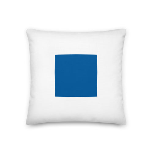 Sierra (S) Nautical Flag  Premium Pillow, Semaphore S Pillow, Boat Pillows, Sailing Pillows, Boat Gift