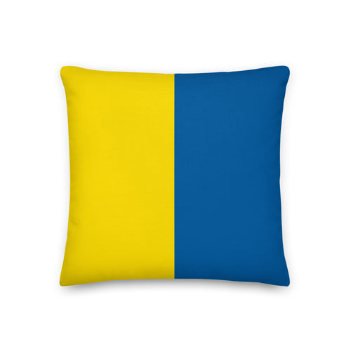 Kilo (K) Nautical Flag Premium Pillow, Semaphore K Pillow, Gift For Sailor, Gift For Boater