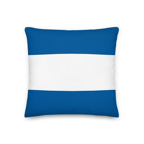 Juliet (J) Nautical Flag Premium Pillow, Semaphore J Pillow, Boat Pillow,