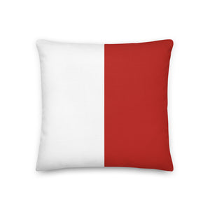 Hotel (H) Nautical Flag Premium Pillow, Semaphore H Pillow, Boat Pillows, Signal Flag Pillows