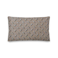 Load image into Gallery viewer, Diamond Steel Plate Design Premium Pillow, Shop Pillow, Man Cave Pillow, Industrial Pillow