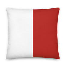 Load image into Gallery viewer, Hotel (H) Nautical Flag Premium Pillow, Semaphore H Pillow, Boat Pillows, Signal Flag Pillows