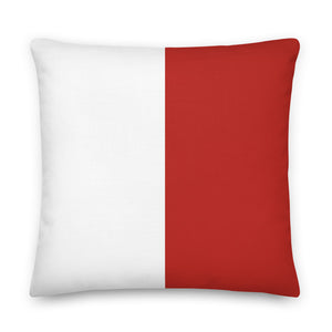 Hotel (H) Nautical Flag Premium Pillow, Semaphore H Pillow, Boat Pillows, Signal Flag Pillows