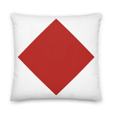 Load image into Gallery viewer, Foxtrot (F) Nautical Flags Premium Pillow, Semaphore Flag F Pillow, Nautical Themed Pillows