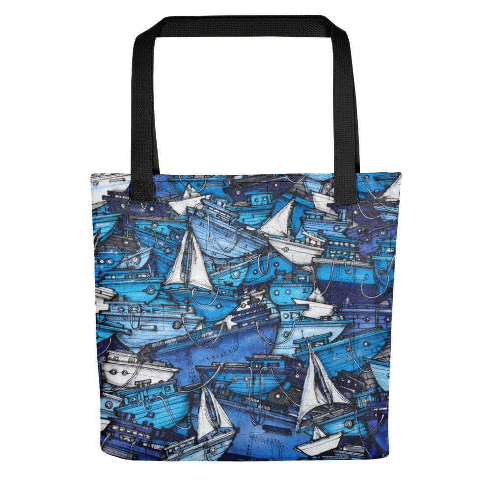 Nautical Theme Tote bag, Boats Design Tote