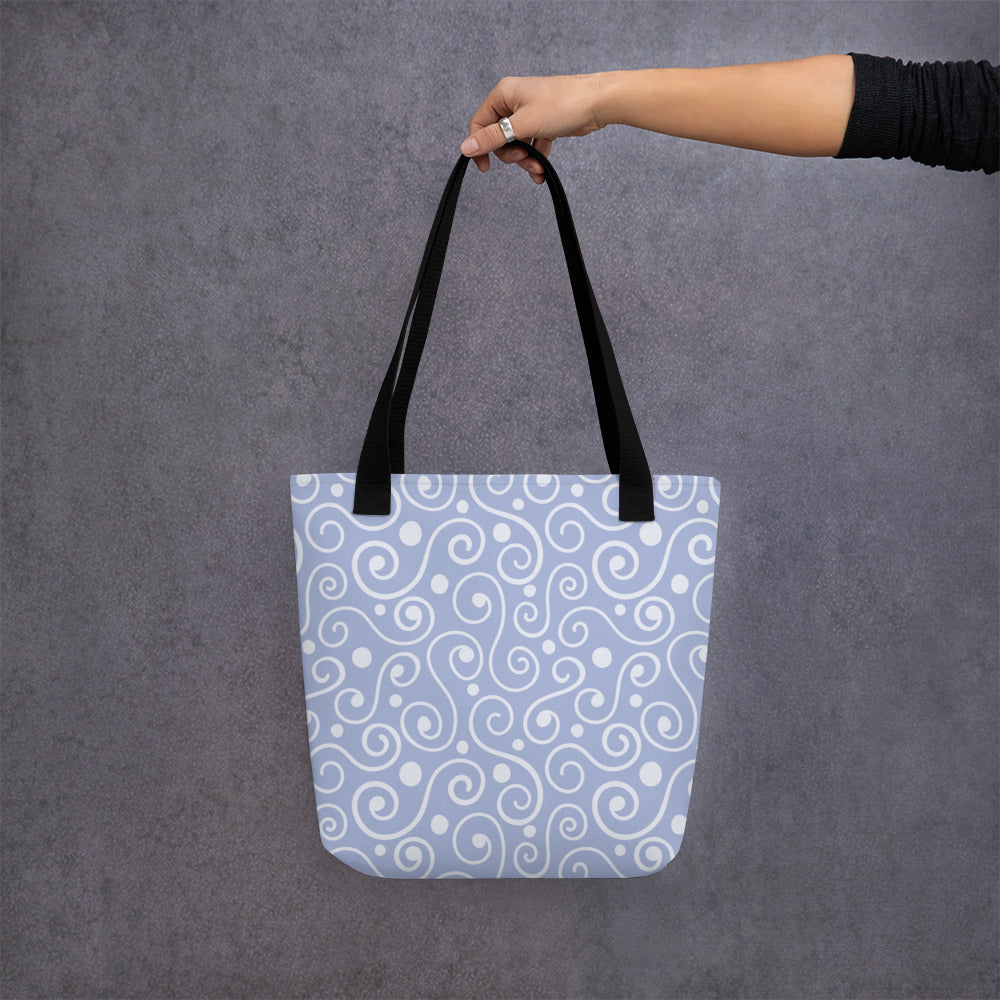 Blue Abstract Art Tote bag