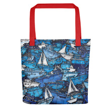 Load image into Gallery viewer, Nautical Theme Tote bag, Boats Design Tote