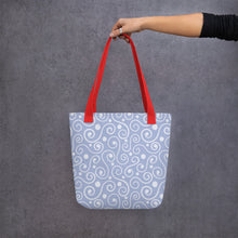 Load image into Gallery viewer, Blue Abstract Art Tote bag