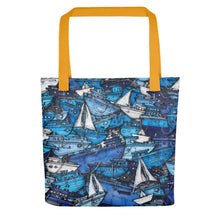 Load image into Gallery viewer, Nautical Theme Tote bag, Boats Design Tote