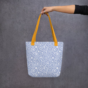 Blue Abstract Art Tote bag