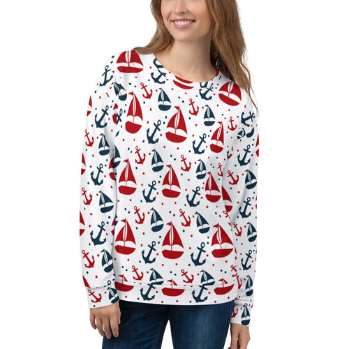 Nautical Theme Unisex Sweatshirt, Sailing Shirt