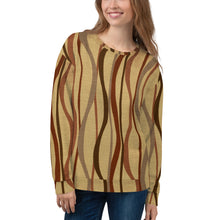 Load image into Gallery viewer, Fall Fashion Unisex Sweatshirt, Autumn Stripes Sweatshirt