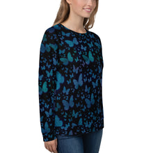 Load image into Gallery viewer, Blue Butterflies Unisex Sweatshirt