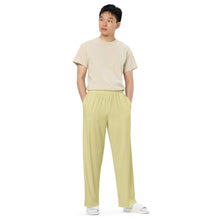 Load image into Gallery viewer, Sand Beige All-over print unisex wide-leg pants
