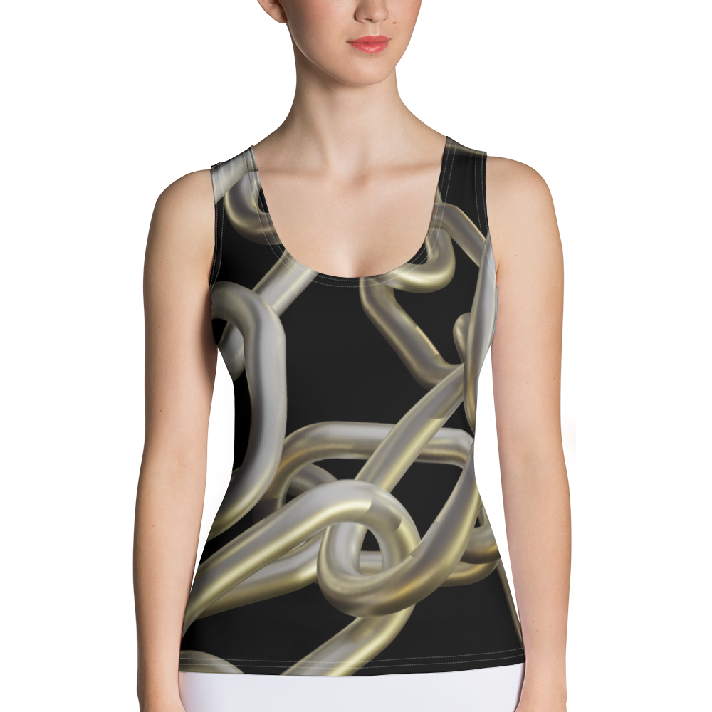 Chain Links Sublimation Cut & Sew Tank Top